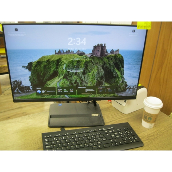 LENOVO ALL IN ONE COMPUTER W/MOUSE & KEYBOARD