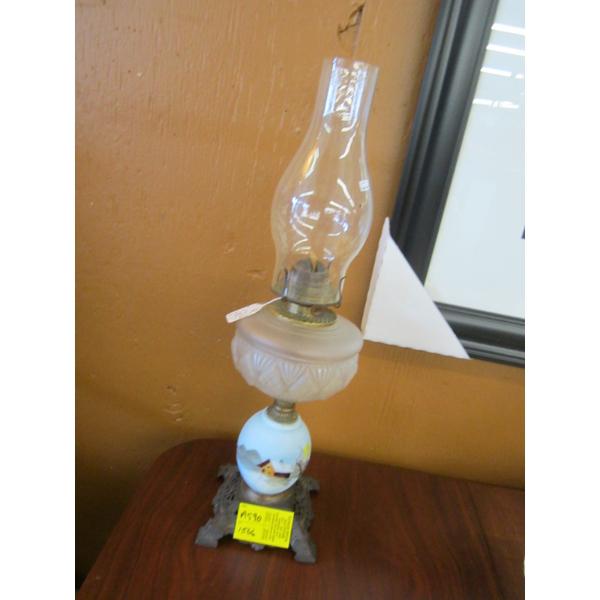 PAINTED BASED OIL LANTERN