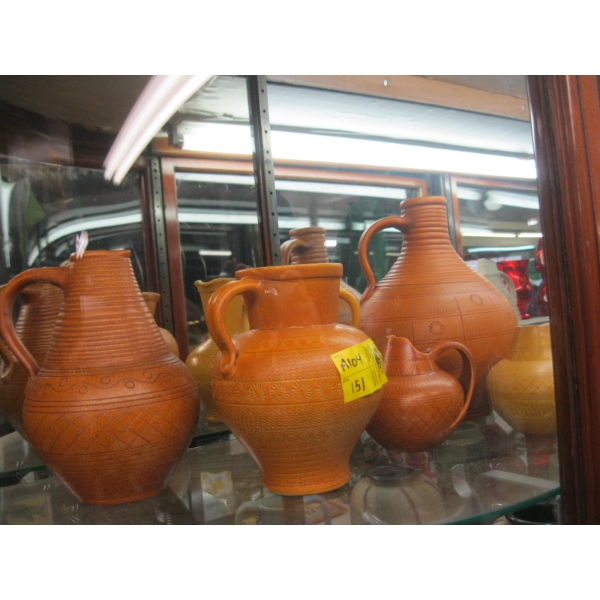 6 WILHELM KAGEL WEST GERMAN POTS