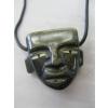 Image 4 : CARVED INLAY MOTHER OF PEARL NATIVE MOON MASK NECKLACE