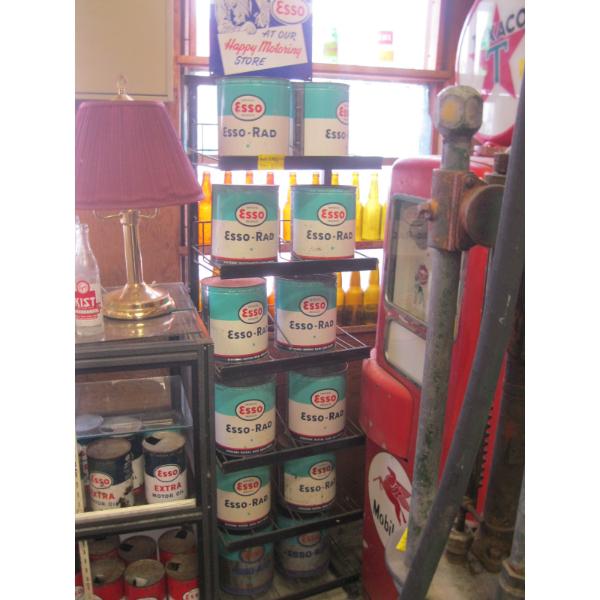 COMPLETE ESSO RACK W/LG. TINS