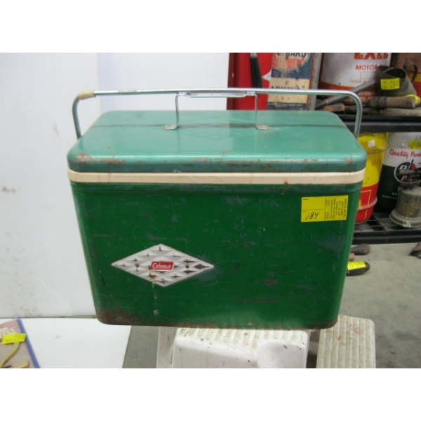 GREEN COLEMAN COOLER