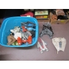 Image 1 : BIN OF ASST. VINTAGE TOYS, DRAGONS, ETC.