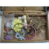 Image 4 : WOODEN BOX W/ASST. FASHION JEWELLERY