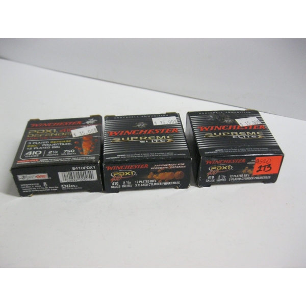 WINCHESTER .410GA 2 1/2" 750VEL|3X10 SHOTGUN SHELLS
