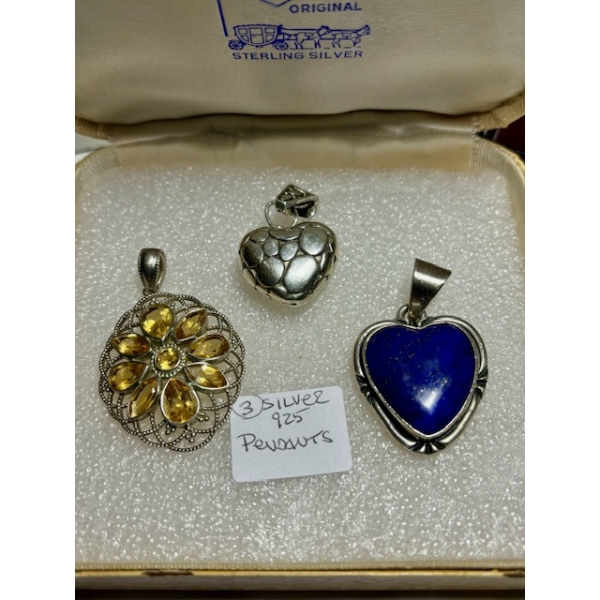 3 .925 SILVER PENDANTS