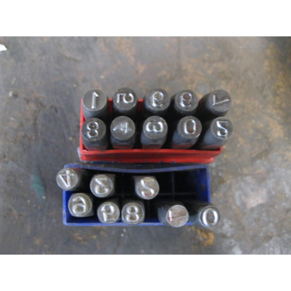 2 SETS OF NUMBER PUNCHES - NOT COMPLETE