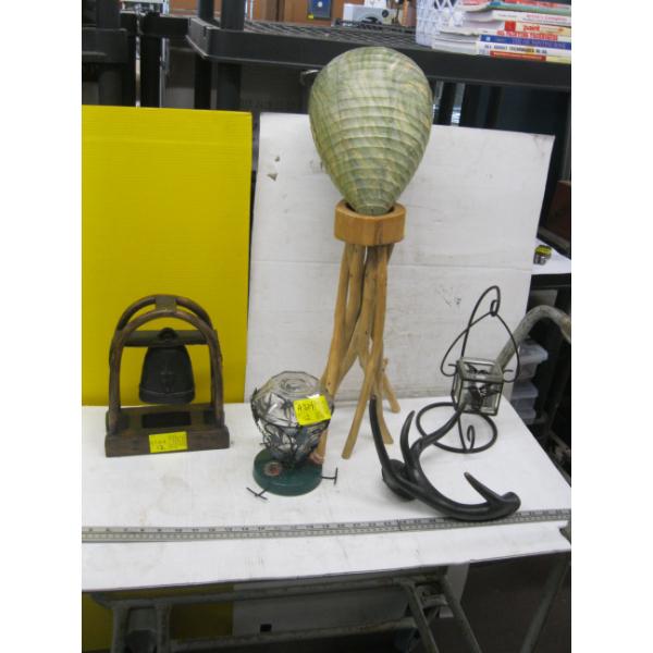 MISC. DECORATIVE BELL, CANDLEHOLDERS, ETC.