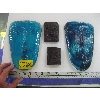 Image 1 : 2 BLUE GLASS MASKS BY JARMILLO & 2 WOODEN MASKS