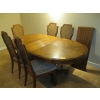 Image 1 : LG. OAK DINING TABLE W/CHAIRS