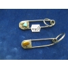 Image 1 : 2 BLANKET PINS W/NAVAJO SILVER WORK