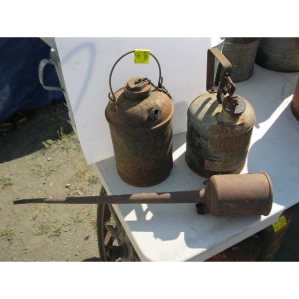3 OIL CANS