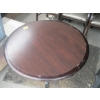 Image 3 : 36" WOOD TABLE W/METAL BASE