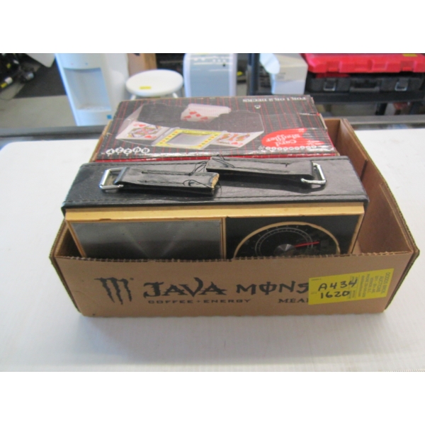 SONY RADIO & A CARD SHUFFLER