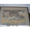 Image 1 : FRAMED PRINT OF 2 HUNTING HOUNDS