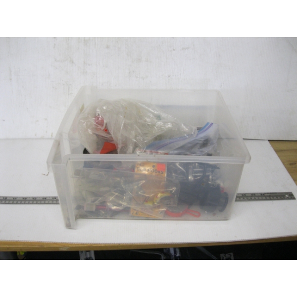 LG. TUB OF ASST. FISHING TACKLE