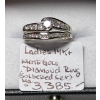 Image 1 : LADIES 14KT WHITE GOLD DIAMOND RING, W/A $3,385, SZ 7 1/4