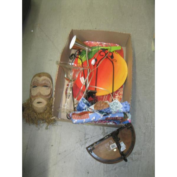 MISC. MASK, CLAMP ON LIGHT, SHELF UNIT, ETC.