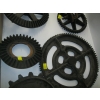 Image 2 : 6 WOODEN CASTING ITEMS: GEARS, ETC.
