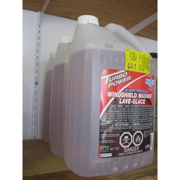 3 NEW CONTAINERS OF WINDOW WASHER FLUID