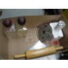 Image 6 : 2 FLATS OF MISC. APPLE PEELERS, CHOPPER, ROLLING PIN, ETC.
