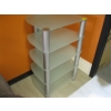 Image 2 : 5 SHELF GLASS & METAL SHELF UNIT