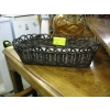 Image 2 : BASKET W/STONE, LG. DECANTER & FIGURINE
