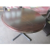 Image 2 : 42" WOOD TABLE W/METAL BASE