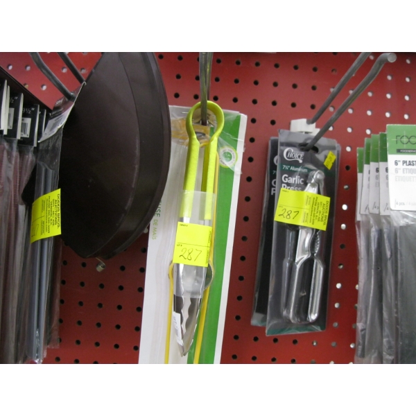 GARLIC PRESS, TONGS, CORN STRIPPER, ETC.