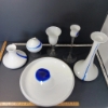 Image 3 : RICHARTZ ART COLLECTION 6PC SET - VASES, DISPLAY BOWL, OIL LAMP