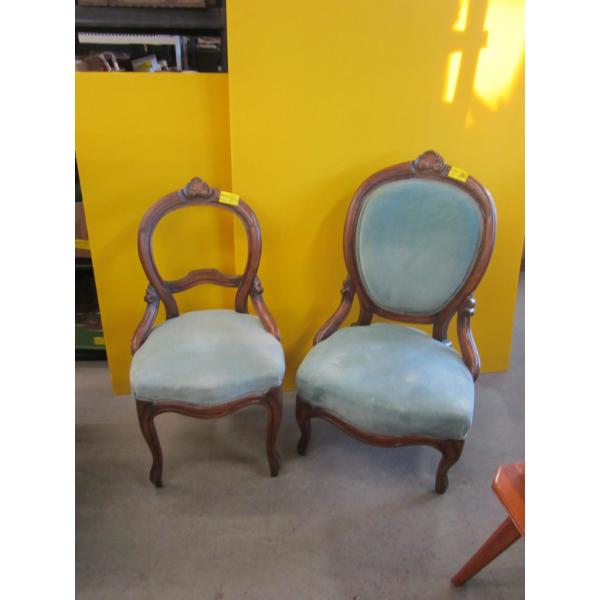 2 BALLOON BACK CHAIRS