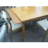 Image 3 : DRAW LEAF TEAK TABLE W/5 CHAIRS