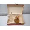 Image 1 : WOODEN BOX W/MISC. DECANTER & VASE