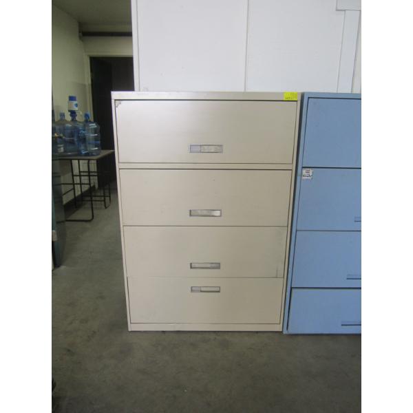 4 DRAWER HORIZONTAL FILING CABINET