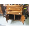 Image 2 : ANTIQUE CURVED GLASS SIDEBOARD CABINET