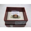 Image 2 : LADIES SILVER RING W/14KT GOLD LEAF ON SIDE, SZ 6