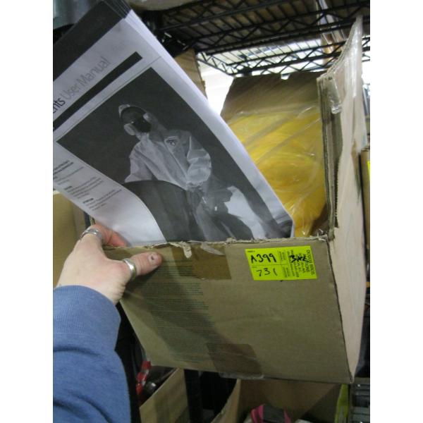 BOX OF SZ 3X LIQUID SPLASH COVERALLS