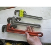 Image 1 : 3 PIPE WRENCHES - 2 ALUMINUM & 1 STEEL
