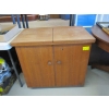 Image 1 : FOLDING TOP SEWING CABINET W/DRAWERS INSIDE