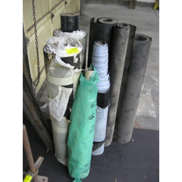 ASST. TAR PAPER, 2 ROLLS OF ROLLED ROOFING, ETC.