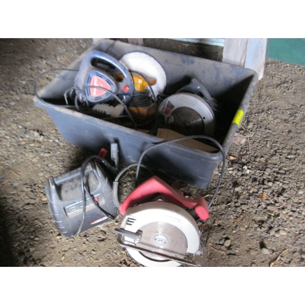 MISC. TOOLS - CIRCULAR SAW, SANDERS, WAXER, ETC.