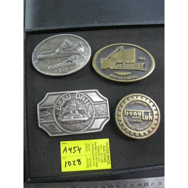 4 BELT BUCKLES
