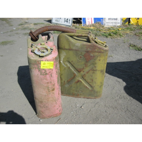 2 - 5 GALLON FUEL CANS