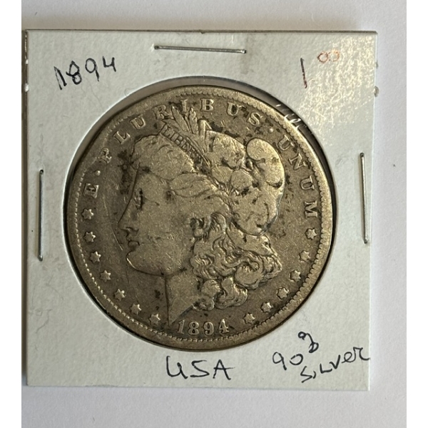 1894 U.S. $1 COIN - 90% SILVER
