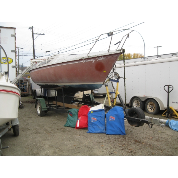 1980 EDEL 665 SAILBOAT W/TRAILER