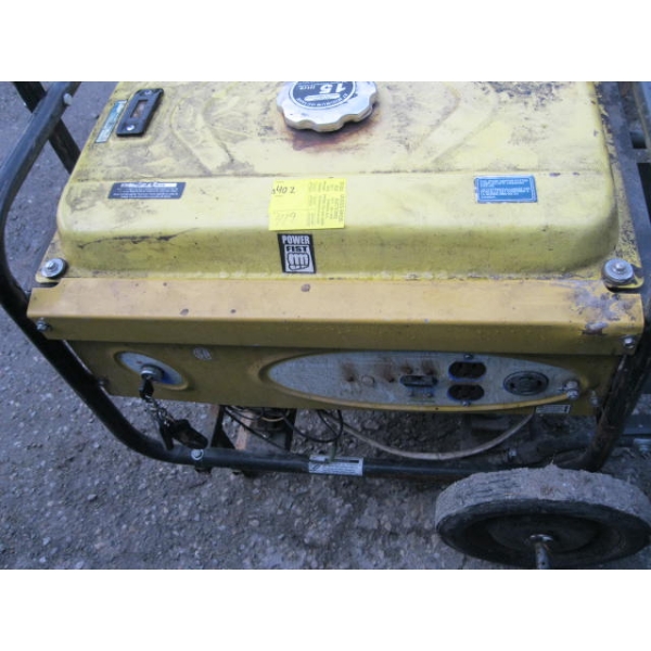 POWERFIST 6.5HP GAS GENERATOR (CONDITION UNKNOWN