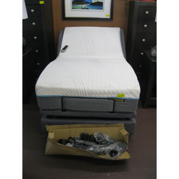 HARMONY ELECTRIC SINGLE BED W/REMOTE CONTROL & EXTRA LEGS TO LIFT HIGHER