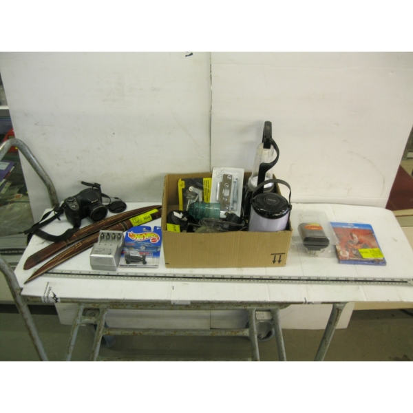 ASST. MISC. INSULATOR, CAMPING LIGHT, CAMERA, ETC.