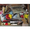Image 2 : WOODEN TRAY OF MISC. UTENSILS, COOKIE CUTTERS, ETC.
