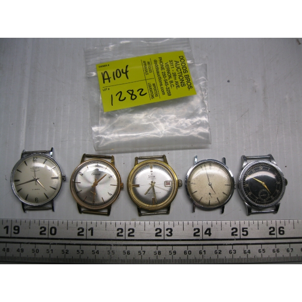 BAG OF WATCHES - NO STRAPS